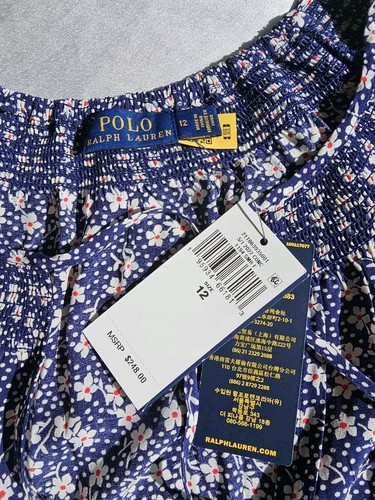 Mameluco de crepé floral Polo Ralph Lauren talla 12 - Imagen 5 de 10