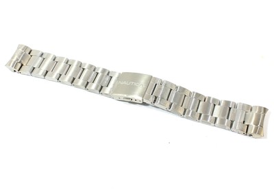 Cinturino per orologio nautica originale in acciaio ansa curva 22mm a17549g  | eBay