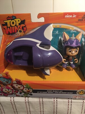 Top Wing Baddy Mcbat & Shirley Squirrely Figuren + Jet Playskool Nick Jr Neu
