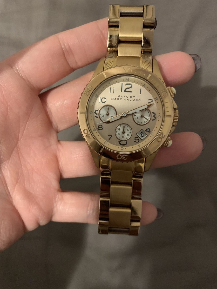 Marc Jacobs Ladies Rose Gold Rock Watch MBM3156 | eBay display picture 2