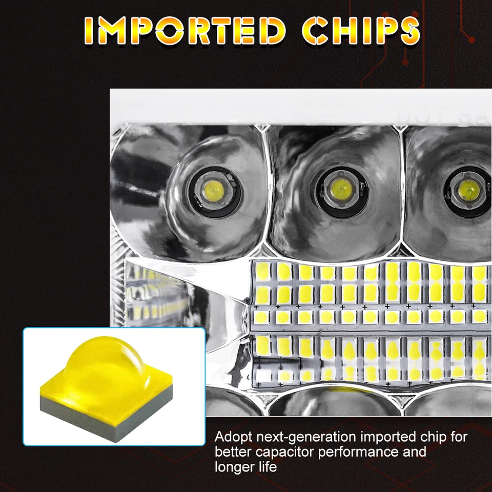 4pcs 4x6" Led Headlights Hi/Lo beam A/W DRL Projector for Cutlass 1980 - 1988 - Image 4 of 4