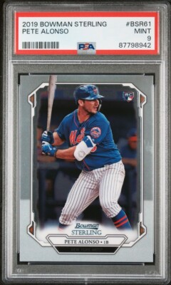PETE ALONSO 2019 BOWMAN STERLING #BPR61 PSA 9 MINT RC | eBay