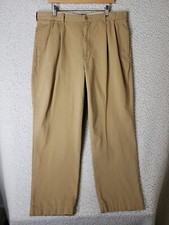 Polo Ralph Lauren Pants Mens 36x29 Beige Hammond Classic Business Chino Pleated
