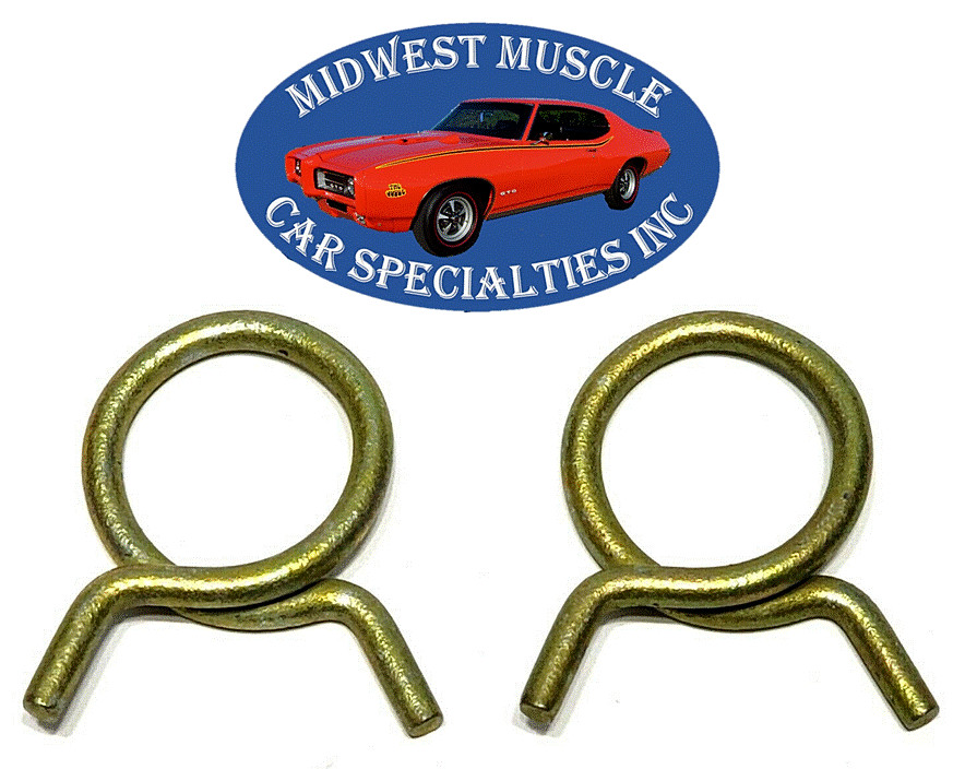 GM GMC Chevy 13/16" O.D. Corbin Style Spring Heater Radiator Hose Clamps 2pcs KU