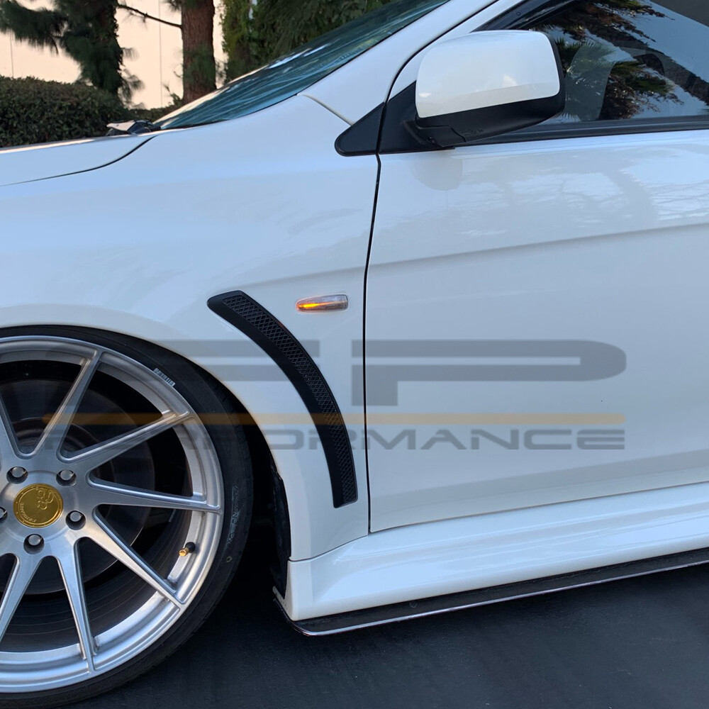 For Lancer Evo X Mirage Clear Sequential Smoke LED Side Marker Turn Signal Light eBay