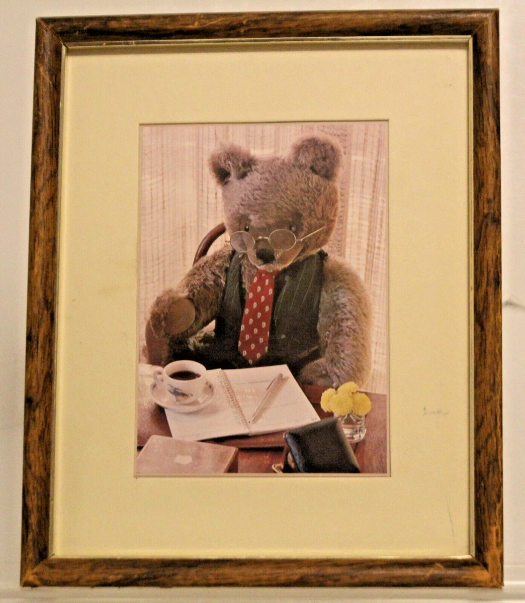 THE SECRET WORLD OF TEDDY BEARS Framed 8 X 10 Litho by ELAINE FARIS KEENAN