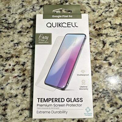 Quikcell Tempered Glass Premium Screen Protector for Google Pixel 6a