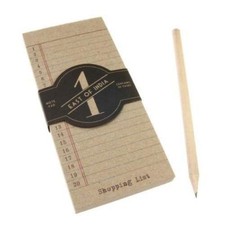 East of India Shopping List Paper Pad Pencil Refill