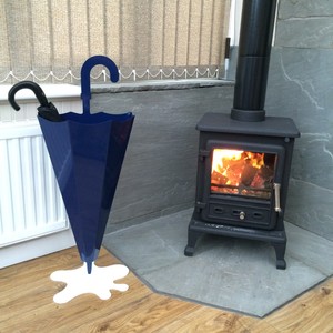 Made O Metal Navy Blue Steel Stylish Modern Unique Indoor Umbrella Stand Holder Ebay