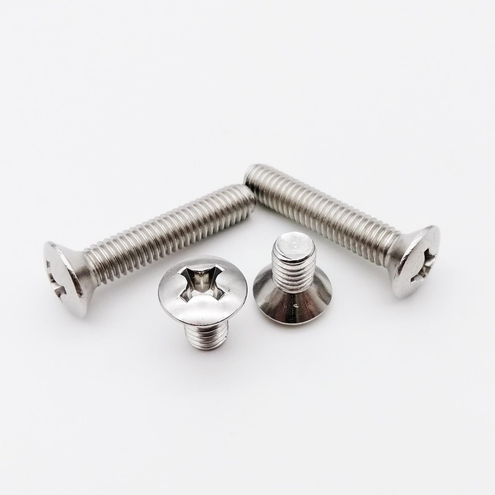 M2-M6 304 Stainless Steel Cross Phillips Half Raised Countersunk Head Screw Bolt