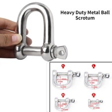 BDSM Heavy Duty Metal Ball Scrotum Stretcher Bondage Male Delay Chastity Rings