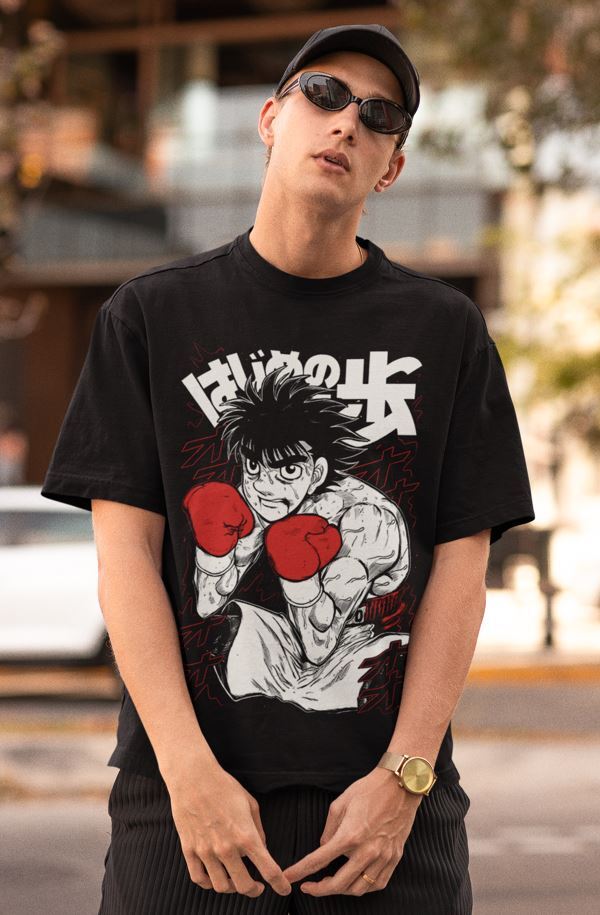 Hajime No Ippo T-shirt Kamogawa Boxing Gym Ippo Makunouchi Kbg