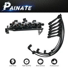 Ignition Coil+Spark Plug Wire Set for Hyundai Tucson Kia Sportage V6 2.7L UF498