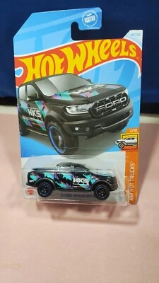 Hot Wheels '19 Ford Ranger Raptor Truck HW Hot Trucks #2/10 Black Diecast New