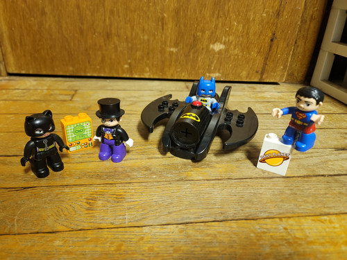 Lego Duplo Batman Figure Lot Catwoman Superman DC Comics Building Toy Super Hero