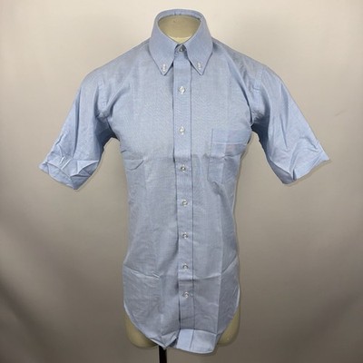 arrow oxford dress shirts 70s Arrow Men's Button Down Oxford Shirt, Kent Collection, Pink Striped, Big Collar, Short Sleeves