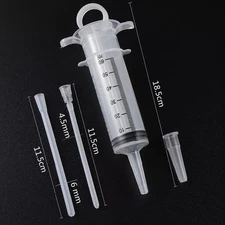 60ml Feeding Syringe Liquid Medicine Feeder For Birds, Pigeons, Cats and Dogs