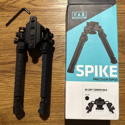 F.A.B. Defense Spike M Precision Rifle Bipod Fits M-LOK Black FX