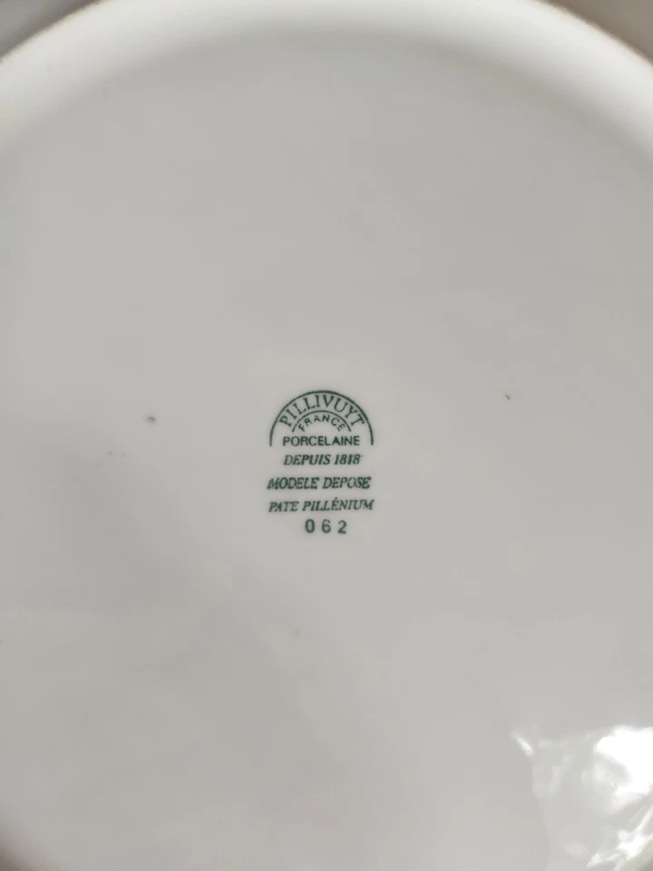 ¡JUEGO DE 8! ¡Placa de cargador de 12 pulgadas Pillivuyt Pillenium! Hecho en Francia Foto 2 de 2