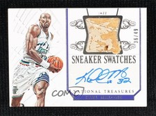 2014 National Treasures Sneaker Swatches Signatures 36/49 Karl Malone Auto 1u6
