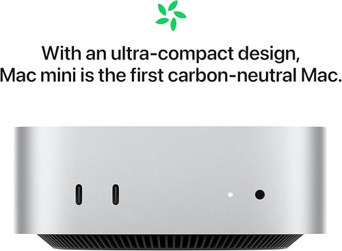 Apple Mac Mini 2024 PC Desktop Apple M4 16GB 256GB Silver MU9D3B/A - New - Picture 2 of 5