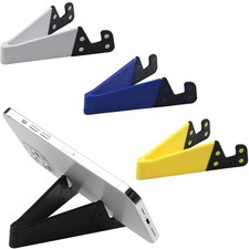 Ceemiaa Portable Mobile Phone Stand for Desk, Foldable Pocket Black/Red