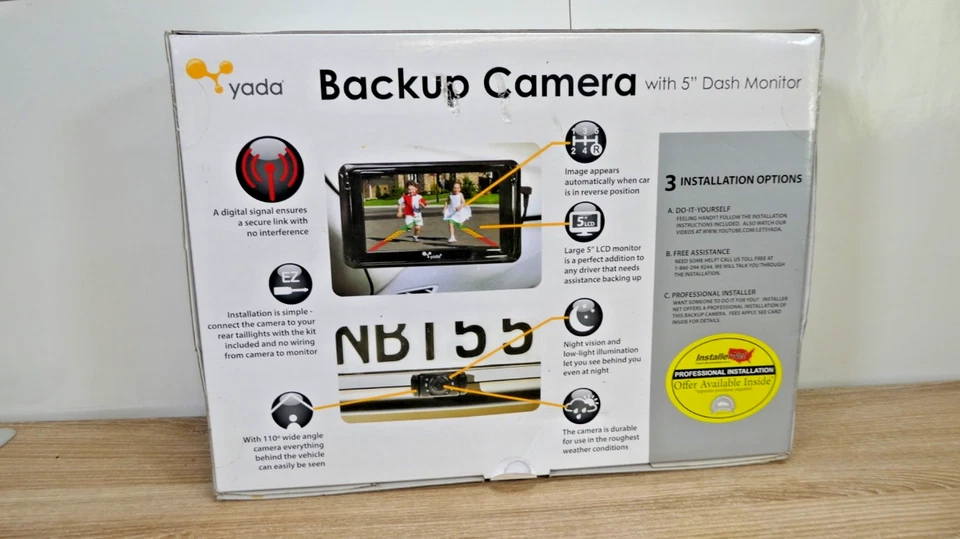 NEW YADA BACKUP CAMERA WITH 5 INCH DASH MONITOR Model BT54860-50 - Image 2 of 3