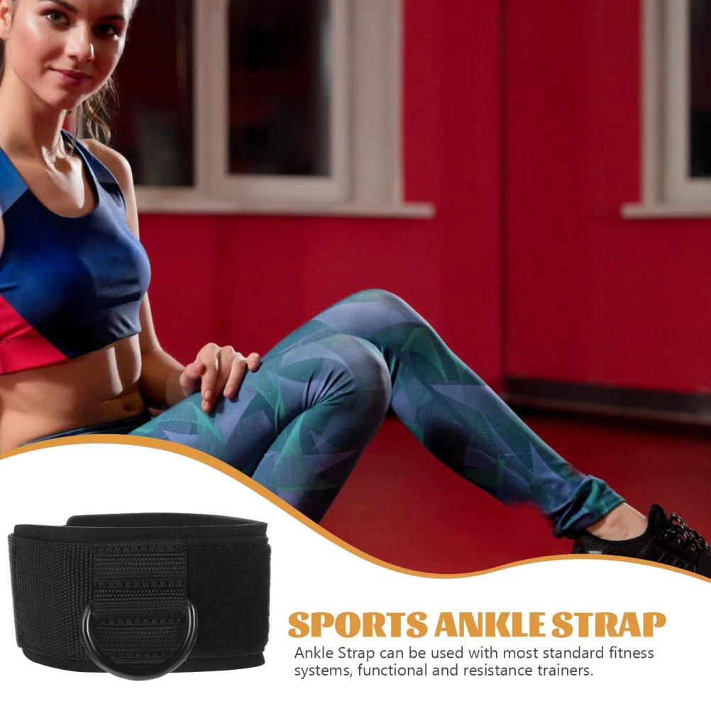 2Pcs Lightweight Ankle Wraps Nylon Bands for Fitness and Cable Machines