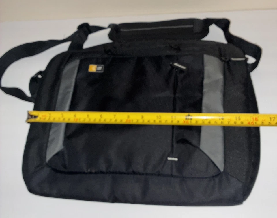 Case Logic 便携式电脑包 邮差包 肩带和手柄 黑色 灰色 蓝绿色 LikeNew — 第 4/4 张图片