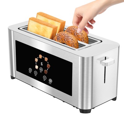 BBday Touch Screen Smart Toaster 4 Slice, LCD Display, 1.6'' Long Slot Toaster...