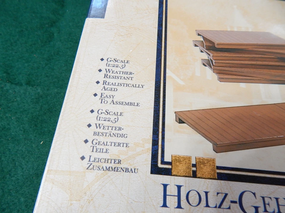 NIB Piko 62281 G SCALE WOODEN SIDEWALK Kit (Pack of 6) SEALED - Image 3 of 4