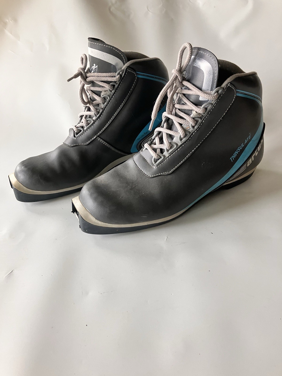 SALOMON Scarponi da sci Artex NNN Thinsulate X Country taglia 41 EU Uomo 8 Donna 10 grigio blu