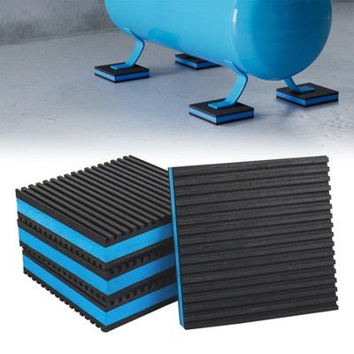BJADE'S Anti-Vibration Isolator Pads,4'' x 4'' x 7/8'' with EVA Center,Heavy Dut...