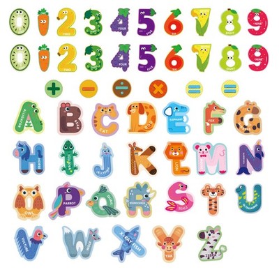 52PCS Magnetic Letters and Numbers Large Fridge Magnets for Toddlers 1-3 Cute An