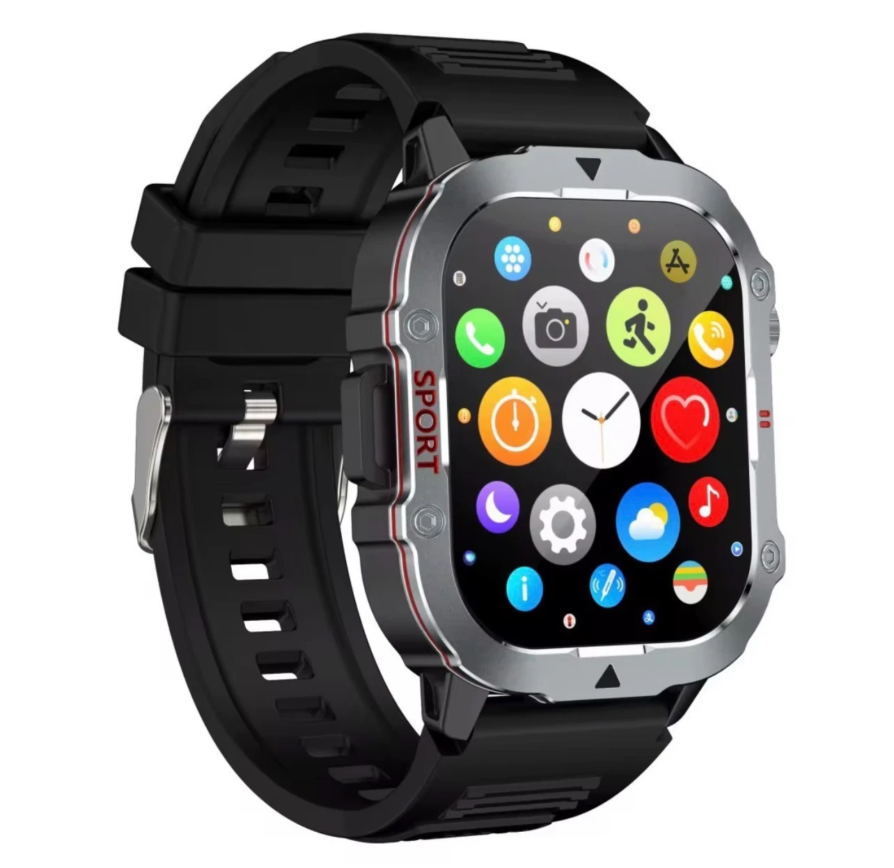 PRO Outdoor Smart Watch Big Screen BT Call Fitness Tracker IP 67 WP 2bands