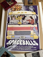 Póster SPACEBALLS Ryan Gadja 24x36 Estilo Mondo Serigrafía NUMERADO 21/40