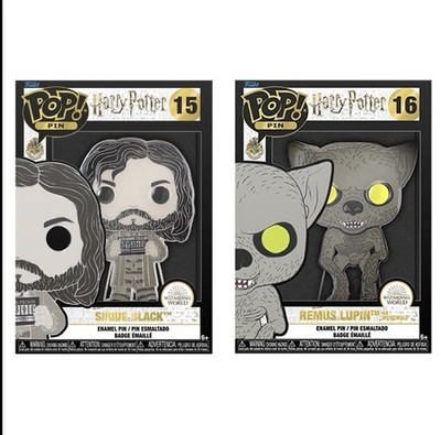 Harry Potter Series: Sirius Black & Remus Lupin Funko Pop Collector Enamel Pins