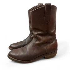 Vintage Red Wing Pecos Style 698 Brown Leather Western Boots 8 1/2 D Made in USA