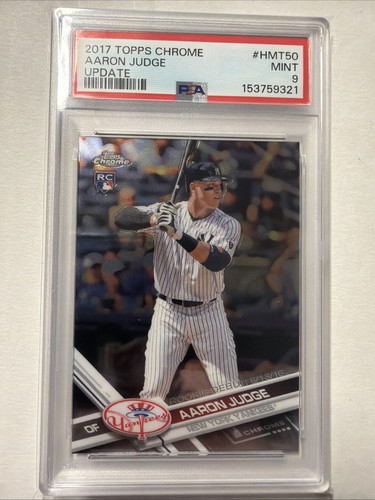 Aaron Judge 2017 Topps Chrome Update #HMT50 PSA 9 Mint Yankees Rookie RC