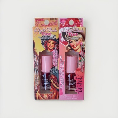 Ioni Pink Cowgirl Lip & Cheek Tint Set Annie Red Bonnie Pink Vegan (Set Of 2)