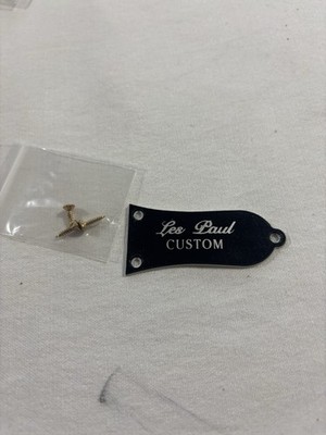 2008 Epiphone Les Paul Custom Truss Rod Cover 2-Ply w/ Aftermarket HW