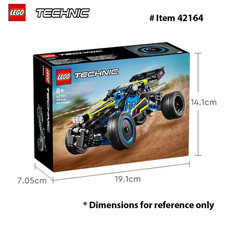 LEGO 42164 Technic Off-Road Race Buggy Giocattolo per Auto Incorporato, Cool Toy
