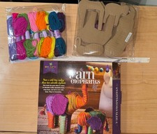 — Yarn Elephants Kit — Craft Kit Makes 2 Yarn-Wrapped Elephants — for Ages 8+
