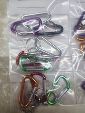 3 Assorted Carabiner D Clip RING 2 Inch