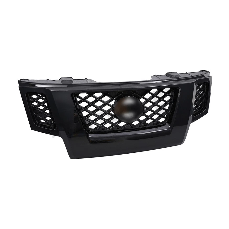 For 2009 2010 2011 2012 2013 Nissan Xterra Gloss Black Shell Grille Assembly - Изображение 2 из 4