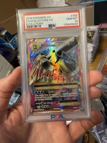 Pokemon Cards - PSA 10 M Blastoise Ex 102/108 - XY Evolutions