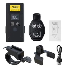 Bicycle Headlight with Horn Smart Light Sensor Bicycle Front Lamp Remote Control