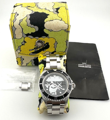 A BATHING APE×KAWS　BAPEX 腕時計 ベイペックス　エイプ BAPEX Ape KAWS Limited Automatic Stainless Steel Watch 40mm With