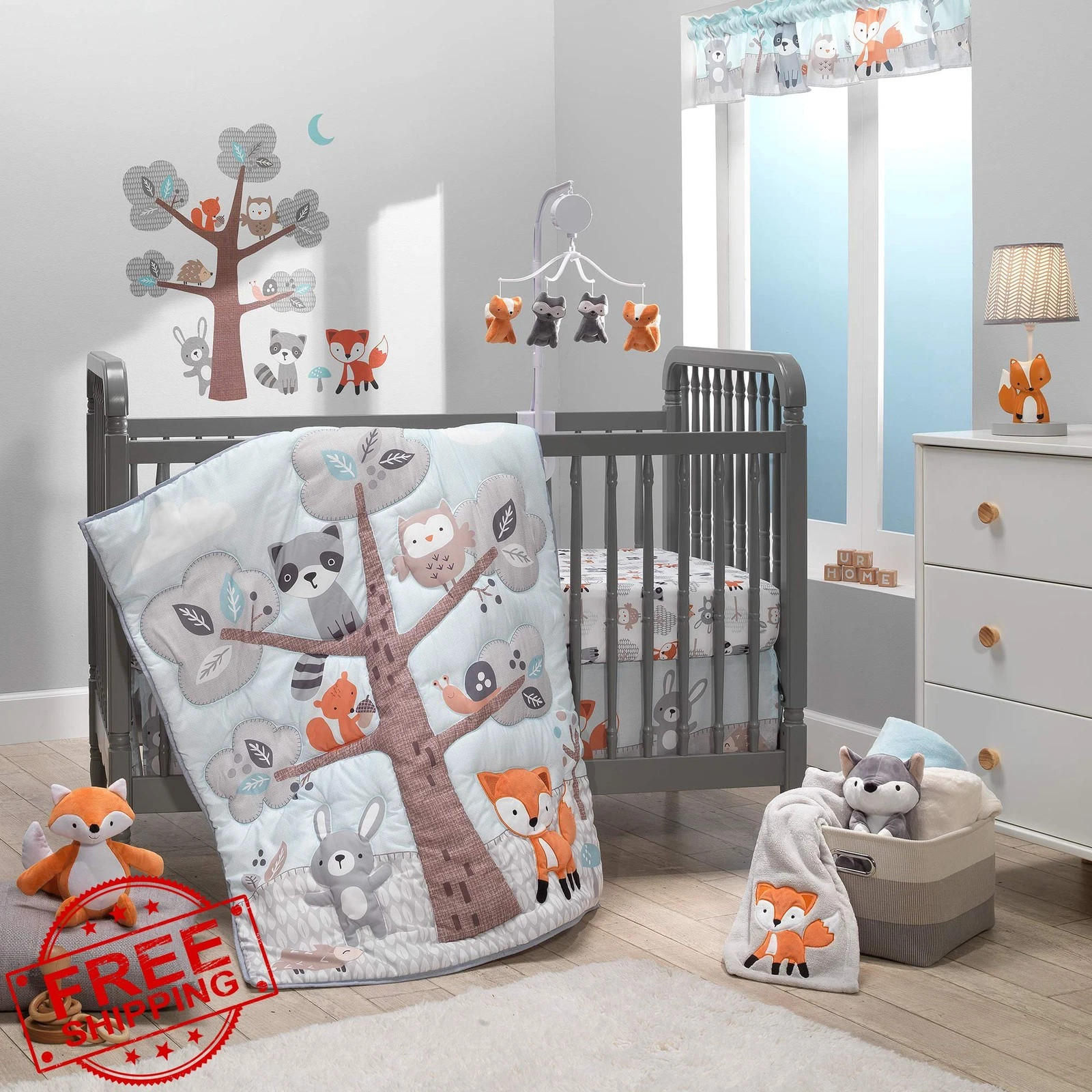 Bedtime Originals Woodland Friends Crib Bedding 3 Piece