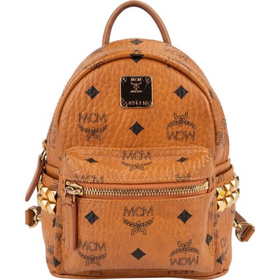 MCM Monogram Visetos Studs Mini Backpack Rucksack
